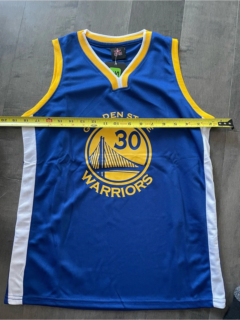Stephen Curry #30 Blue and Yellow warriors away Basketball Jersey and Shorts Set